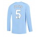 Günstige Manchester City John Stones #5 Heim Fussballtrikot 2023-24 Langarm